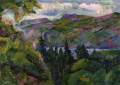 Umberto Boccioni, <i>Paesaggio (con montagne e lago)</i>