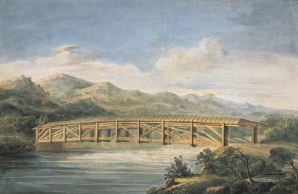 Il ponte sulla Linth a Ziegelbruucke (?) – Lecture Diagram