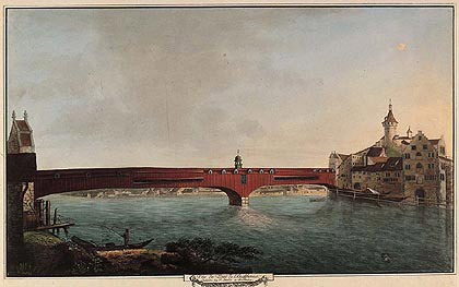 Veduta del ponte di Sciaffusa
