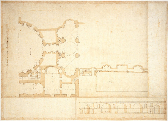 Pianta di villa Madama