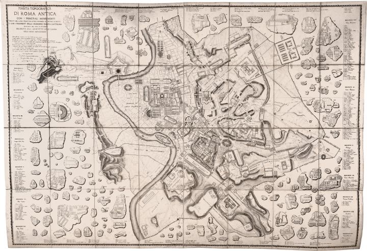 Pianta topografica di Roma antica