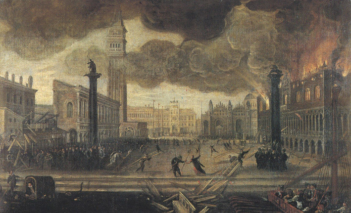 l'incendio di palazzo Ducale
