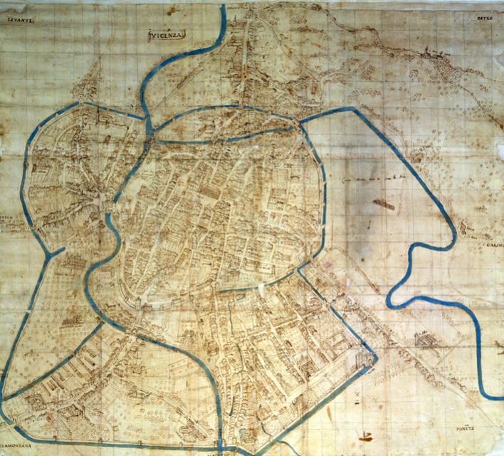 Veduta di Vicenza nel 1580