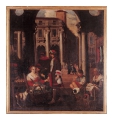 Mercato sotto le logge della Basilica