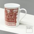 Tazza decorata con il capitello corinzio del tempio di Nerva Traiano a Roma tratto da Andrea Palladio, <i>I quattro libri dell'architettura</i>, 1570, libro IV, p. 24.