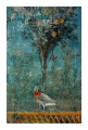 Frammento di affresco con giardino da Pompei