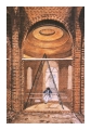 il Mausoleo della Dulwich Picture Gallery in costruzione