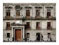 <b>Pasa la vida.</b> Main façade of a wing of the Colegio de Minería, Mexico City (2007).